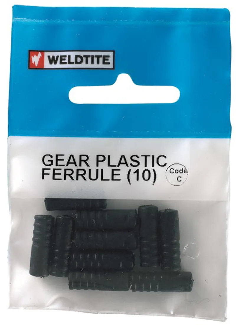 Weldtite Bikebits 08009 - Gear Plastic Ferrules in Black